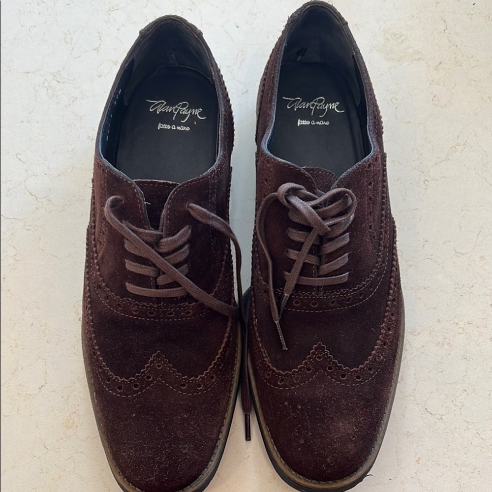 Alan Payne Men's Brown Suede Shoes